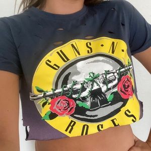 Cropped Guns n Roses top